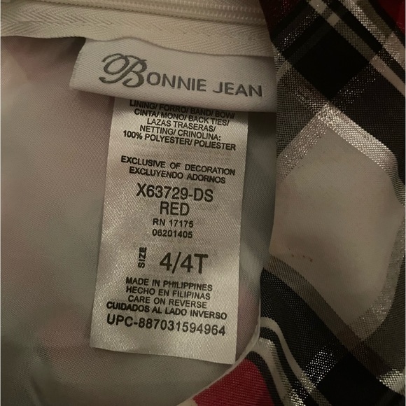 Girls plaid dress size 4/4T - Picture 3 of 3